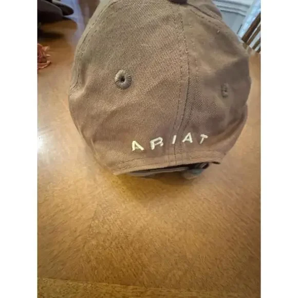Ariat Brown Cotton Baseball Cap - Picture 2 of 3